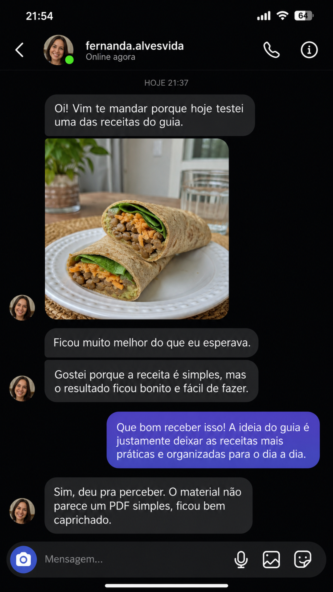 Depoimento de cliente 08